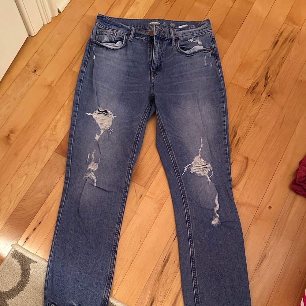 Old Navy Distressed Skinny Jeans - Dark Blue